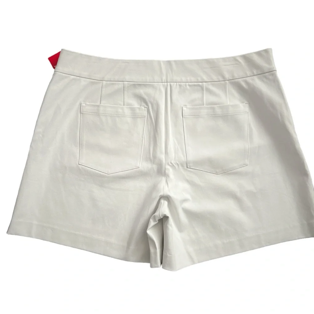 SPANX On The Go Polished 6” White Stretch High Rise Shorts Size Small NWT - Picture 12 of 16